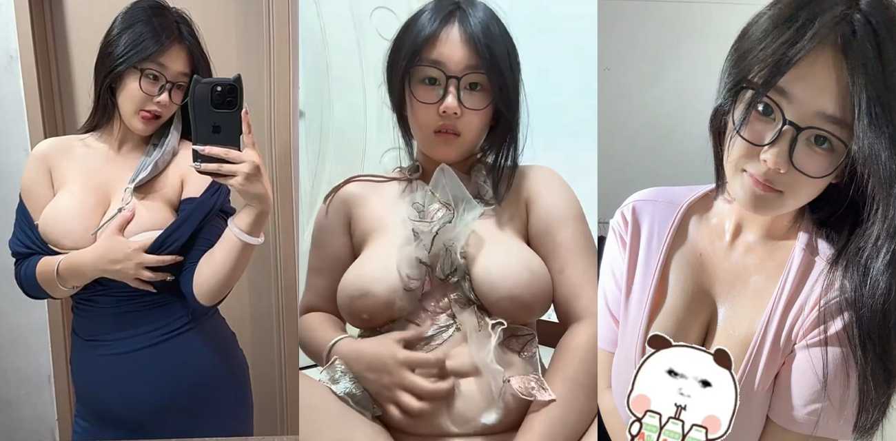 抖音网红【椰椰蛋卷】榜一大哥的专属福利流出，反差眼镜妹黑丝情趣自慰极品木瓜奶无比