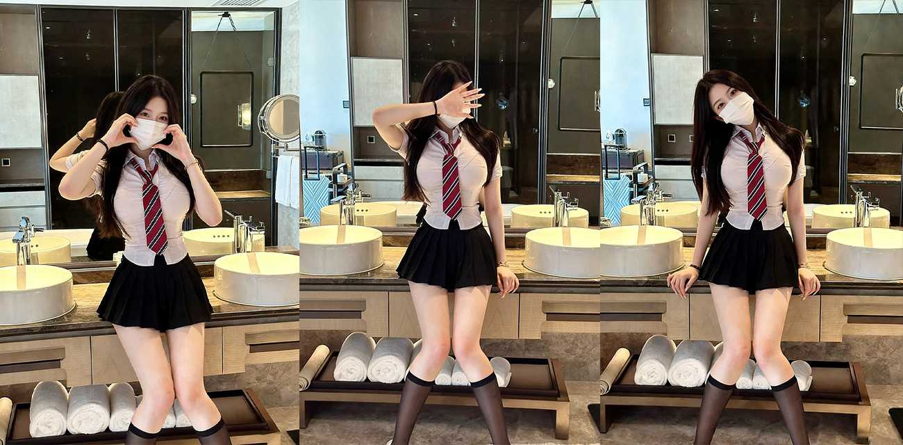 极品翘臀少女【洛洛幻想屋】新作流出，JK校服女神用小穴感谢粉丝，穿情趣齐逼校服花式