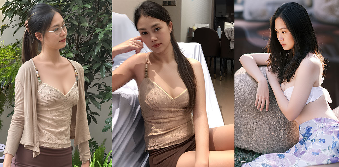 小红书反差博主【杨婧雯】兴趣穿搭旅游健身，看见鸡巴就含，咬蛋蛋狂舔，被单男猛干大