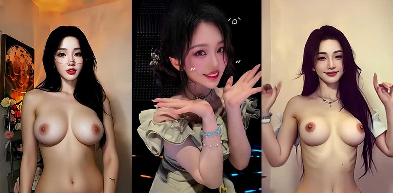电竞圈最美主持人【解说小鹿】AI裸舞视频，分屏呈现妖艳舞姿巨乳弹跳美穴勾魂，火辣曲