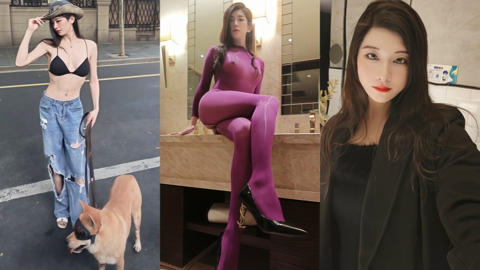 高质量TS美妖【饼干】高颜值御姐，爆乳黑丝美腿大长腿，捆绑SM掐脖子狠干，好利来姐妹