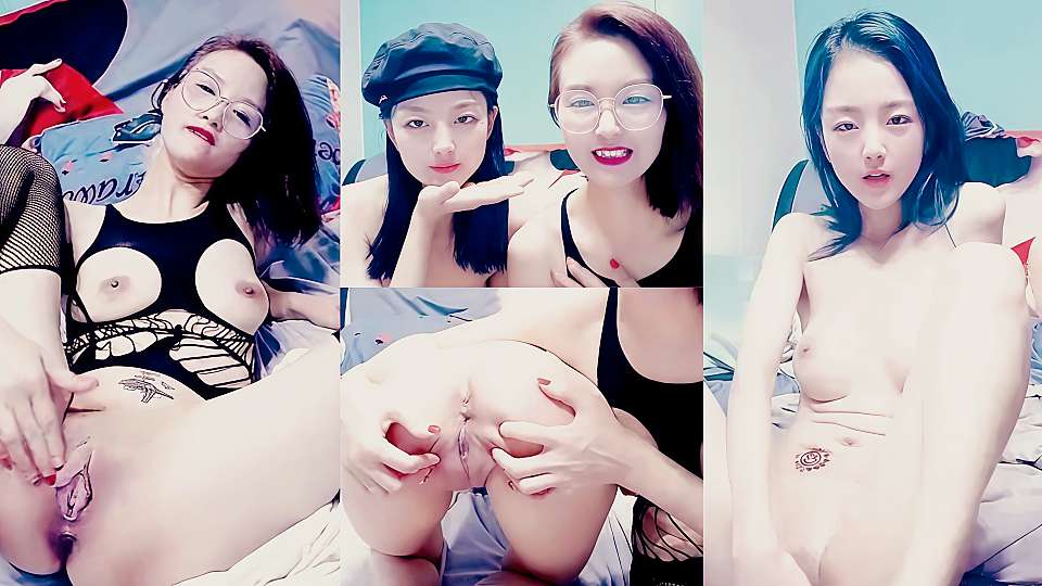 妈妈调教女儿全程露脸情趣诱惑，妈妈很骚女儿很美，双头道具插入无毛骚逼浪荡呻吟
