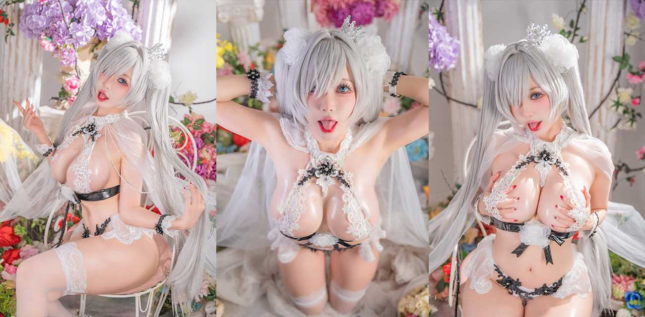 巨乳福利姬【TinyAsa】COS胜利女神蕾丝淫装裹身，淫装褪去秀爆奶肥臀表情骚浪入骨揉捏