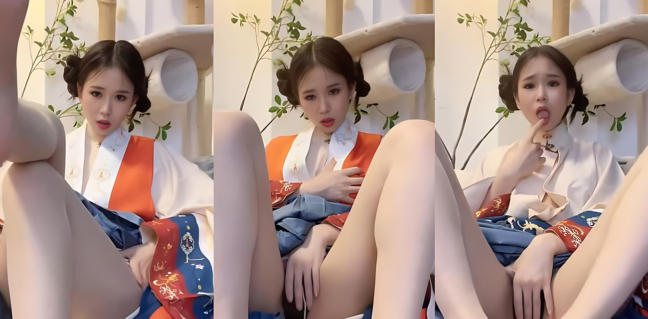 古装网红女神【宵夜】大尺度自慰福利，诱惑娇喘眼神迷离足交揉奶挑逗，尽显放纵欲望与
