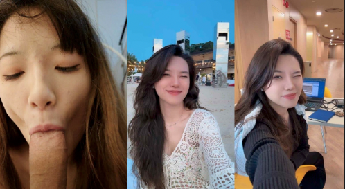 爆火全网的新加坡国立大学拜金女【储冬瑶】口交毒龙，诱人表情管理丰富，翘臀遭猛烈后