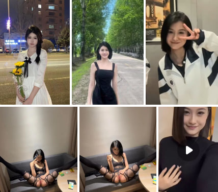 短发高颜值的大学生【郭奕函】，从课堂上的俏皮少女，化身私下里的骚浪母狗，心甘情愿