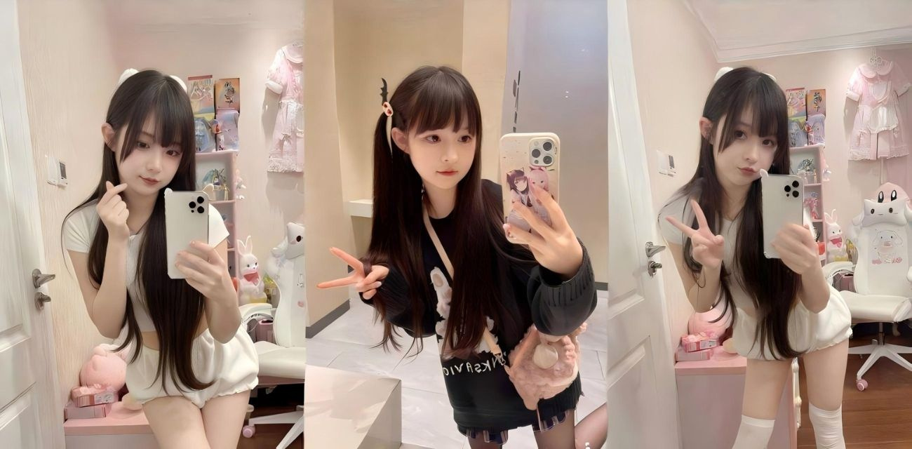 推特高人气萝莉【蔡小熊】COS玛丽罗斯，黑丝紧裹美腿的羞涩少女，粉嫩蝴蝶逼羞涩张开