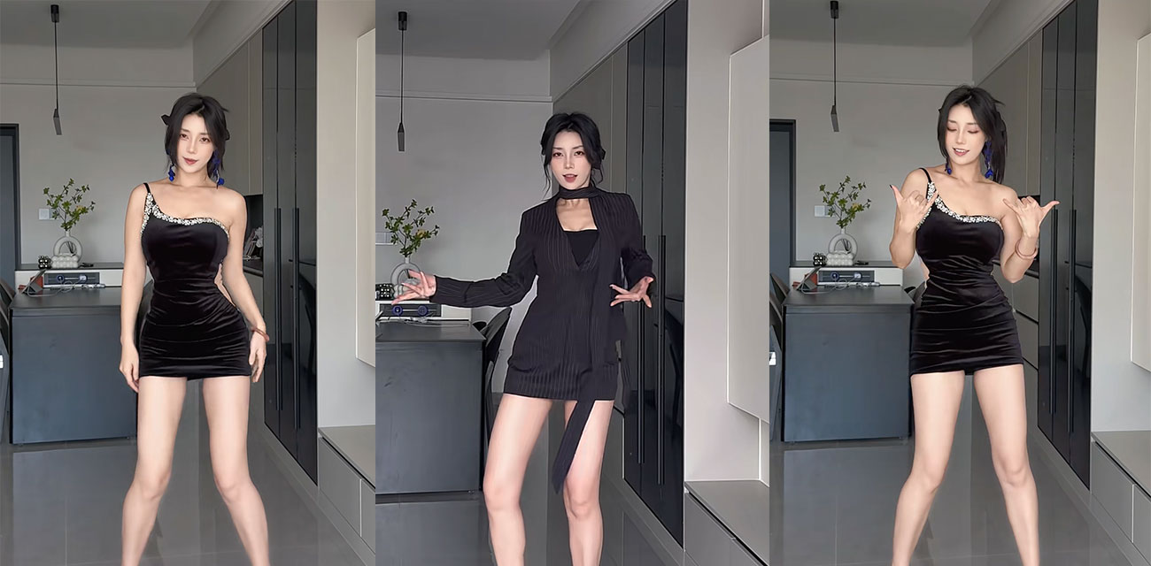 抖音百万粉丝御姐【鹿婷】AI脱衣视频流出，性感制服酮体全裸白嫩娇躯疯狂扭动，左右双